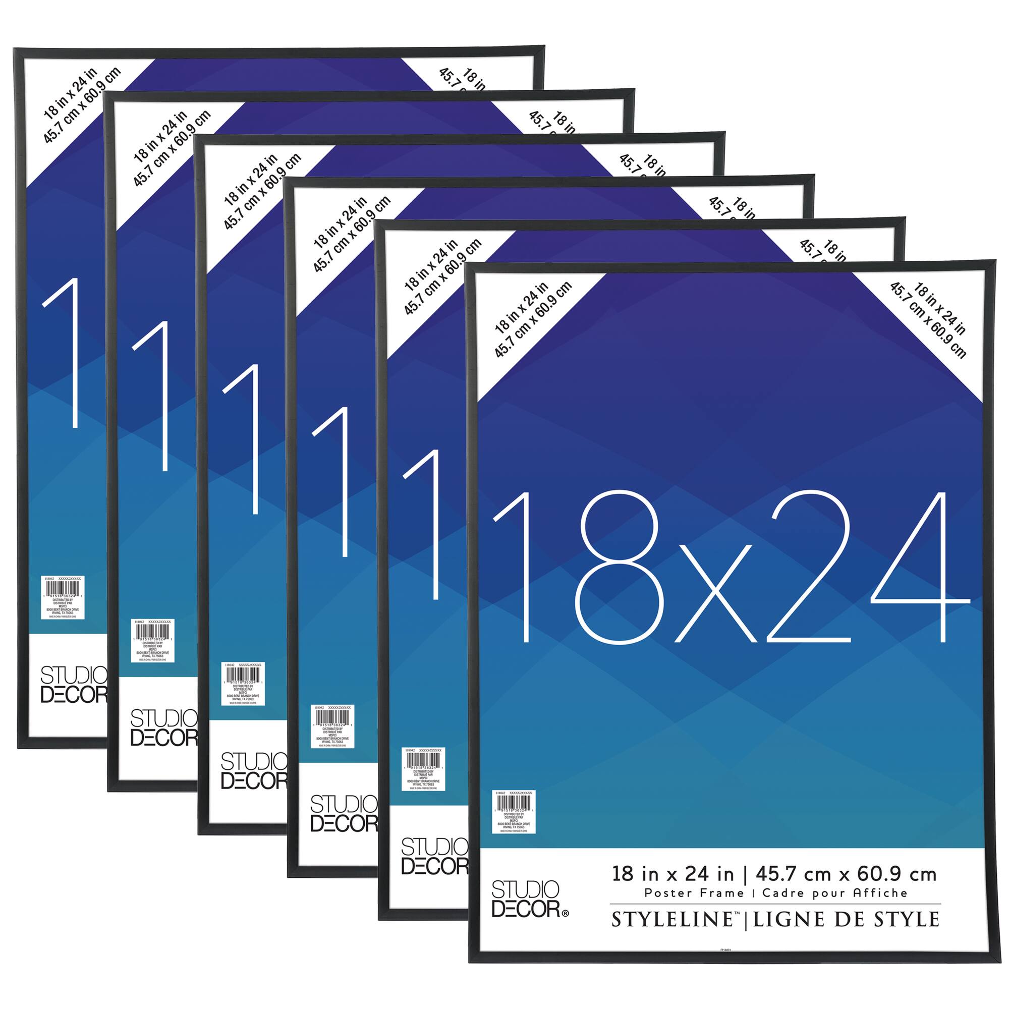 6 Pack: Poster Frame Styleline™ by Studio Décor